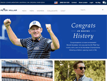 Tablet Screenshot of petermillar.com